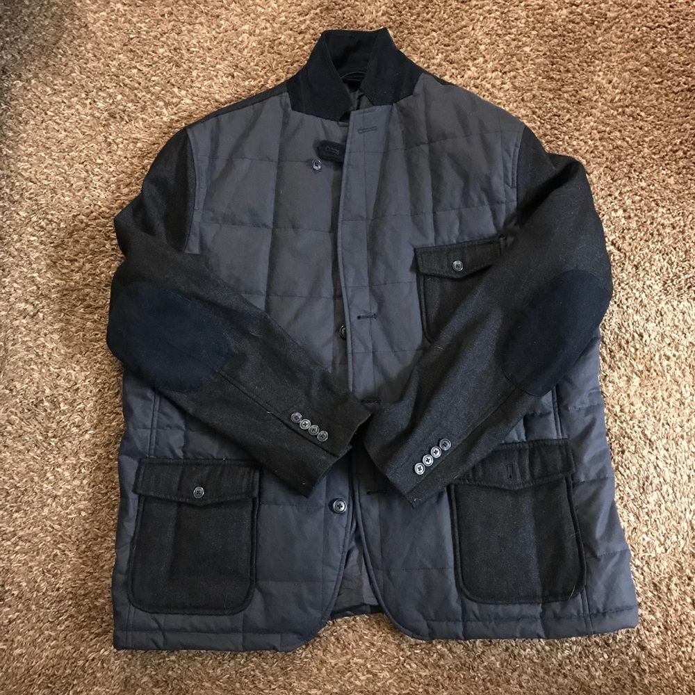 Lands end quilted barge blazer